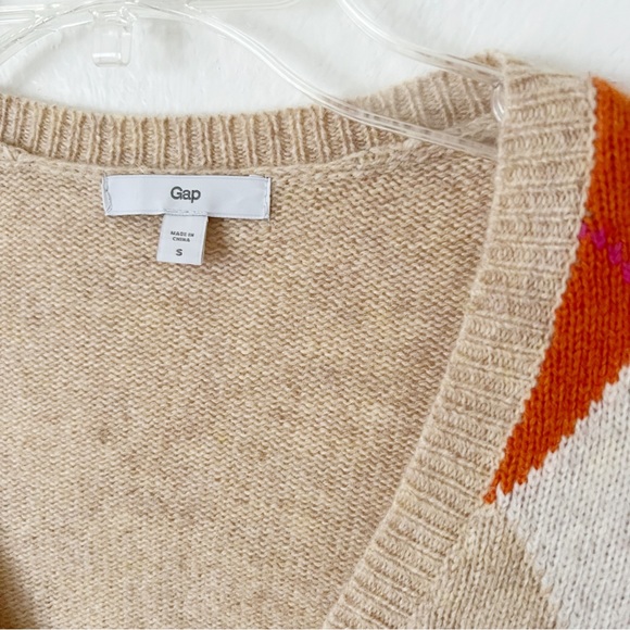 Gap Argyle Wool Blend Pullover - Picture 2 of 7